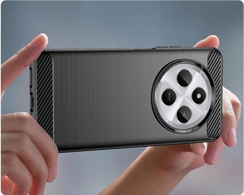 ETUI DO XIAOMI REDMI 14C | PANCERNE KARBON CASE CZARNE +SZKŁO HARTOWANE 9H na Arena.pl