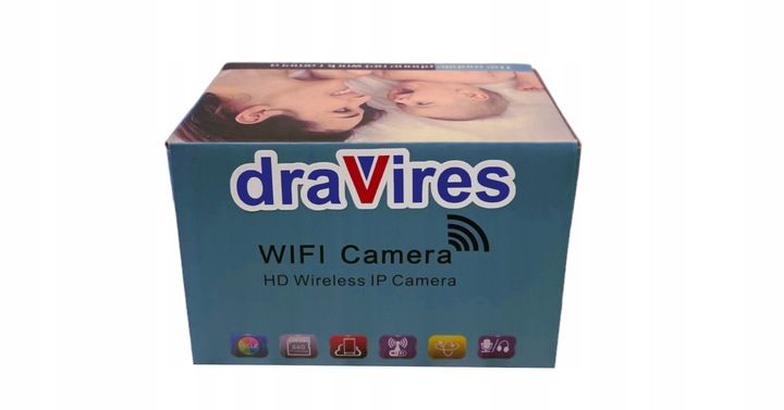 Kamera wifi draVires ip szpiegowska mała mini podczerwień zdjęcie 3