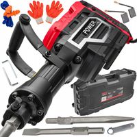 MŁOT WYBURZENIOWY UDAROWY DO KUCIA BETONU MOCNY 3300W HEX 70J WALIZKA DŁUTA