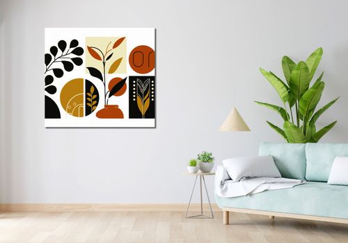 Obraz 100x90cm Kolaż Botaniczny na Arena.pl