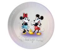 talerzyki papierowe mickey i minnie 23cm 8szt