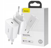 BASEUS SZYBKA ŁADOWARKA SIECIOWA MOCNA ZASILACZ USB-C TYPE-C QC 3.0 PD 20W