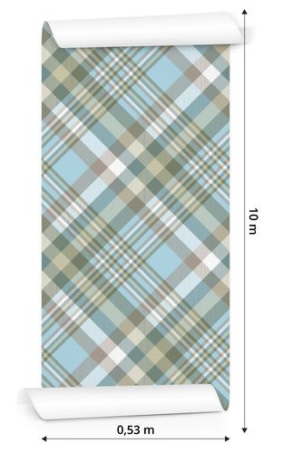 Tapeta Modna Kolorowa Krata /18667083 na Arena.pl