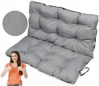 Poduszka na ławkę ogrodową huśtawkę 120x110cm stal