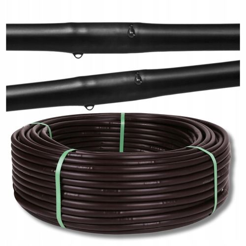 LINIA KROPLUJĄCA WĄŻ KROPLUJĄCY DO OGRODU Pocący Nawadnianie 100m Fi16 na Arena.pl