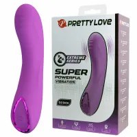 pretty love dj dick g-spot fioletowy - wibrator silikonowy 10 trybow