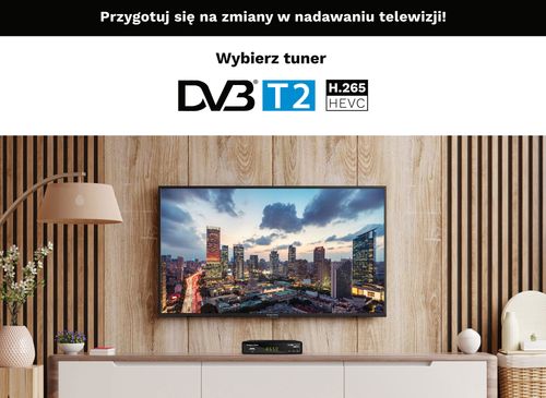 Tuner DVB-T2 KrugerMatz H.265 HEVC dekoder KM0550B na Arena.pl