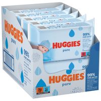 Huggies Pure Chusteczki Nawilżane Wodą 10 x 56 szt