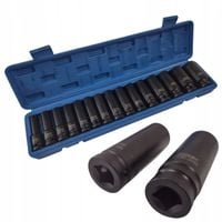 ZESTAW NASADKI UDAROWE 1/2" 10-32mm 15 SZTUK WALIZKA SILVER TOOLS S11666