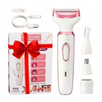 Golarka elektryczna damska 4w1 do twarzy ciała bikini i brwi USB