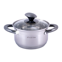 GARNEK Z POKRYWKĄ TRADYCYJNY 1,5L STALOWY 16cm INDUKCJA GAZ