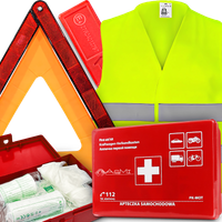 Apteczka Pierwszej Pomocy Trójkąt Ostrzegawczy Kamizelka Odblaskowa Do Auta