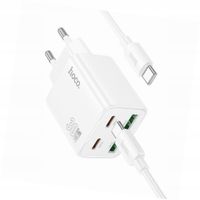 Ładowarka Hoco N56 30W 4 wejścia USB-C biała do Realme 16 Pro Plus 5G
