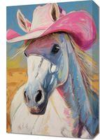 Obraz 40x60cm Różowy Kapelusz