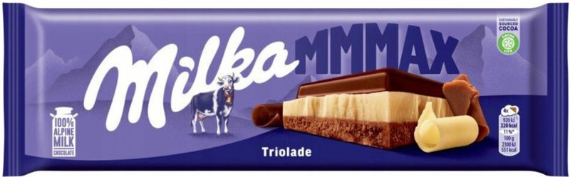 MILKA CZEKOLADA 280G TRIOLADE zdjęcie 1
