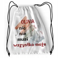 Plecak Dla Olivii Szkolny Worek Torba Z Nadrukiem Ze Zdjęciem