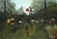Plakat 100x70cm Virgin Forest, Rousseau Vintage do Salonu
