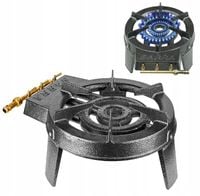 KUCHENKA GAZOWA DUŻY TABORET ŻELIWNY MOCNY PALNIK 10kW NA BUTLE LPG SOLIDNA