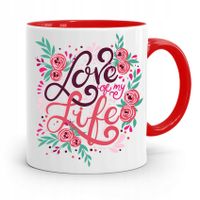 Kubek Czerwony Dla Dziewczyny Love Of My Life Z Nadrukiem Ze Zdjęciem