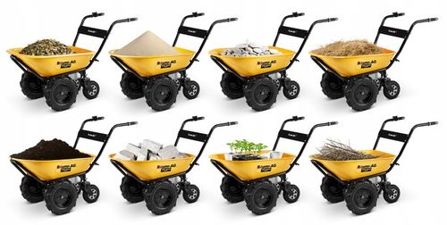 Taczka elektryczna ogrodowa wozidło budowlane 100L BAUMR-AG BPR-800E na Arena.pl