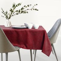 Obrus Plamoodporny GAIA 155x500 Owal bordowy AmeliaHome