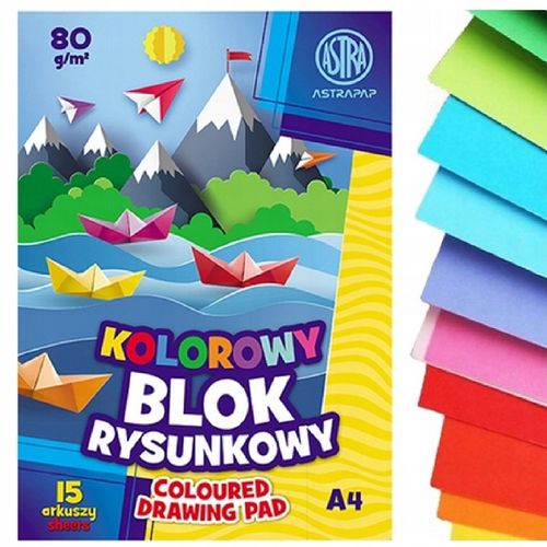 ASTRA ZESTAW BLOKÓW RYSUNKOWE, TECHNICZNE, BIAŁE KOLOROWE, BLOKI A4, A3 na Arena.pl