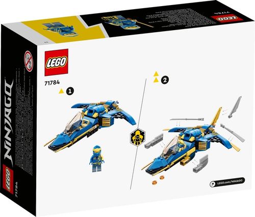 LEGO Ninjago 71784 Odrzutowiec Jay'a EVO 71780 Samochód wyścigowy Kaia EVO na Arena.pl