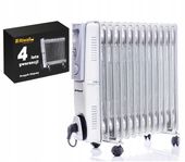 Grzejnik olejowy Riwall 2500 W biały elektryczny 13-żeberkowy mocny