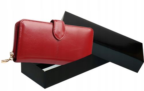 PORTFEL DAMSKI SKÓRZANY LAKIEROWANY POJEMNY na Arena.pl