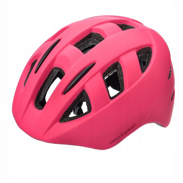 KASK ROWEROWY METEOR PNY11 S 43-48 IN-MOLD różowy zdjęcie 1