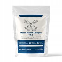 KOLAGEN RYBI WŁOSY SKÓRA PAZNOKCIE ilos PURE WITAMINA C 1000g 1kg NATURALNY