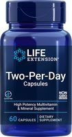 LIFE EXTENSION MULTIWITAMINA TWO PER DAY 60 KAPS WITAMINY MINERAŁY KOMPLEKS