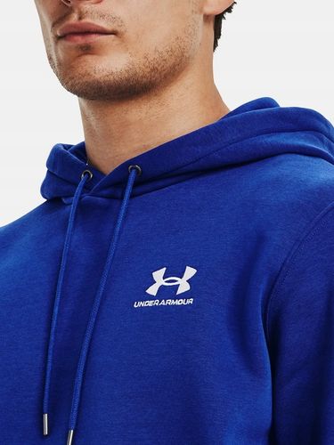 UNDER ARMOUR Polarowa bluza z kapturem UA Essential – NIEBIESKA na Arena.pl