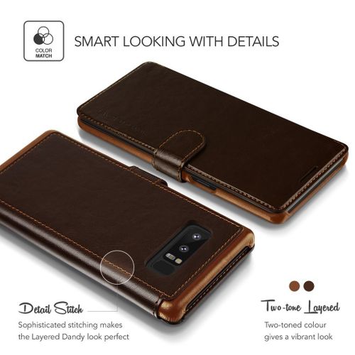 Etui VRS Design Layered Dandy Galaxy Note 8 Brown na Arena.pl