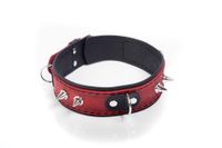 obroża  collar crazy horse red, big