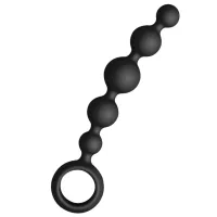 joydivision joyballs anal wave short black - krotki łańcuszek silikonowy