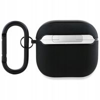 2 x ETUI SKÓRZANE BMW DO AIRPODS 4 CZARNE SILVER LOGO