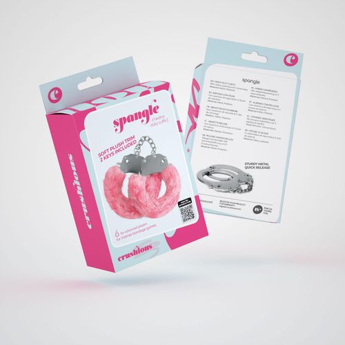 crushious spangle metal handcuffs with plush in pink na Arena.pl