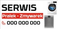 BANERY REKLAMOWE projekt 130x80 cm SERWIS AGD