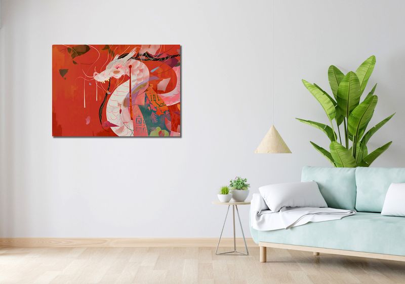 Obraz 100x70cm Orientacyjny Smok zdjęcie 2