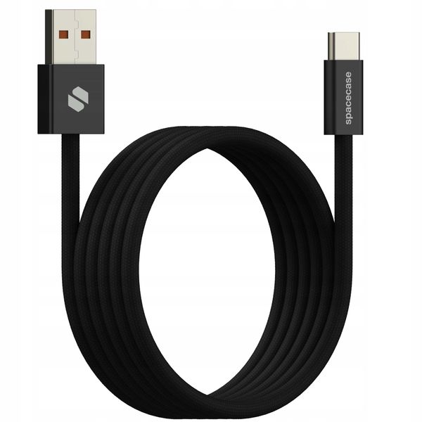 Spacecase Usb-A To Usb-C Magnetic Cable 1M 32W Cl07 Black zdjęcie 7