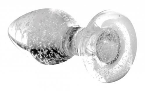 Glow In The Dark Glass Anal Plug zdjęcie 2
