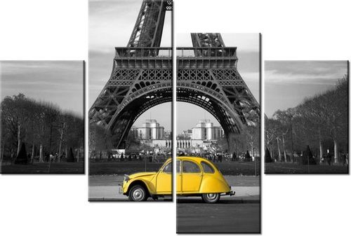 140CM 70 OBRAZ ŻÓŁTE AUTKO ŚCIENNY na Arena.pl