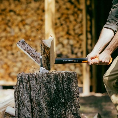 FISKARS X-SERIES X24 M Siekiera rozłupująca do rąbania cięcia drewna ostra na Arena.pl