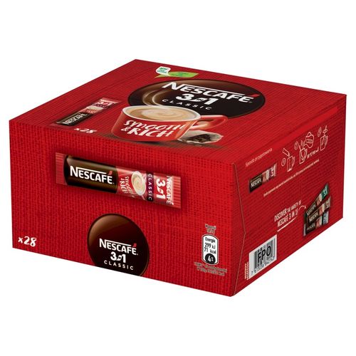KAWA w SASZETKACH Nescafé 3w1 Classic 28 szt x 16,5 g w KARTONIE na Arena.pl