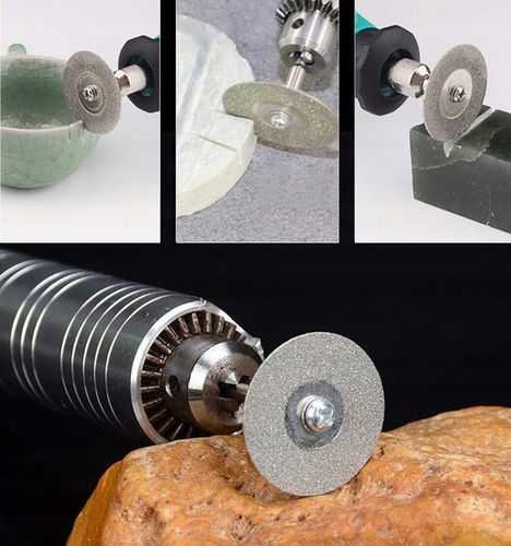 TARCZA DIAMENTOWA 50mm DO MINISZLIFIERKI DREMELA 10 TARCZ + 2 TRZPIENIE na Arena.pl