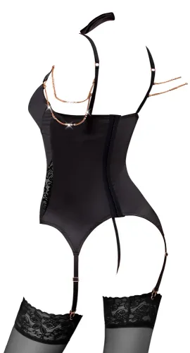 abierta fina koszulka do pończoch xl z koronką i łańcuszkami 85c na Arena.pl