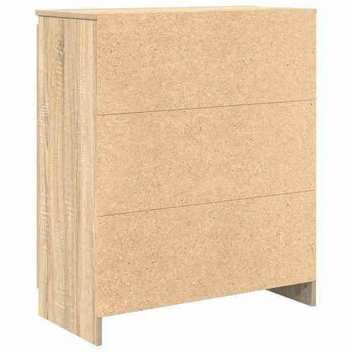 Komoda z szufladami Dąb Sonoma 71x35x84 cm Drewno klejone na Arena.pl