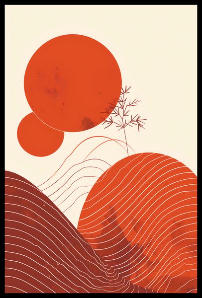Plakat 40x60cm Ciepło Czerwieni zdjęcie 2