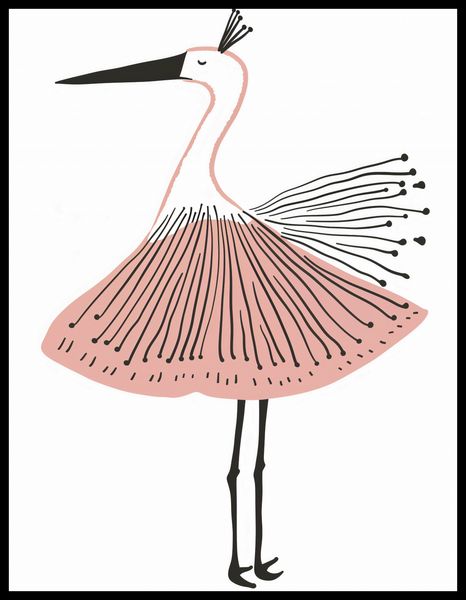 Plakat 50x65cm Ptasia Baletnica zdjęcie 2